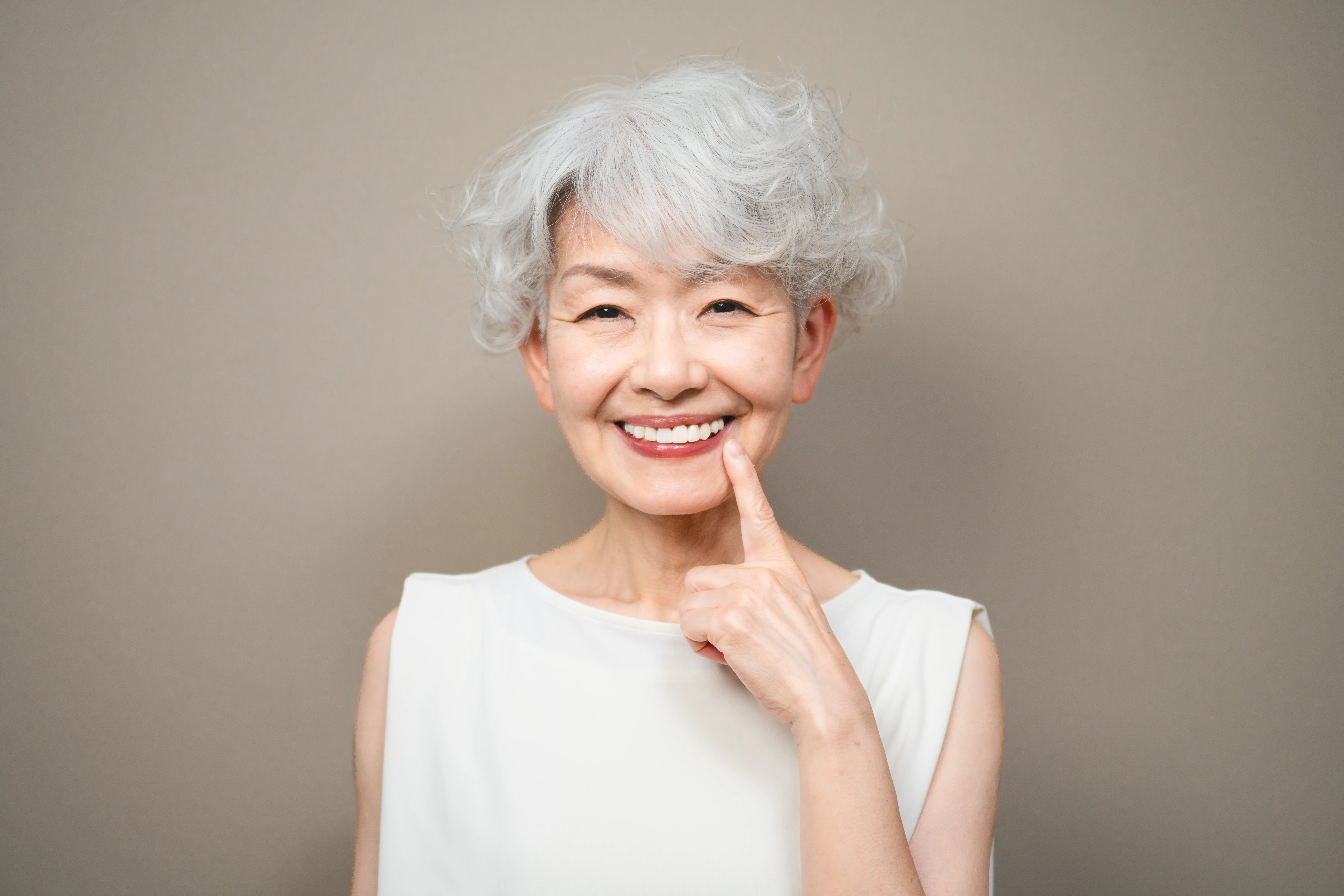 A smiling older adult