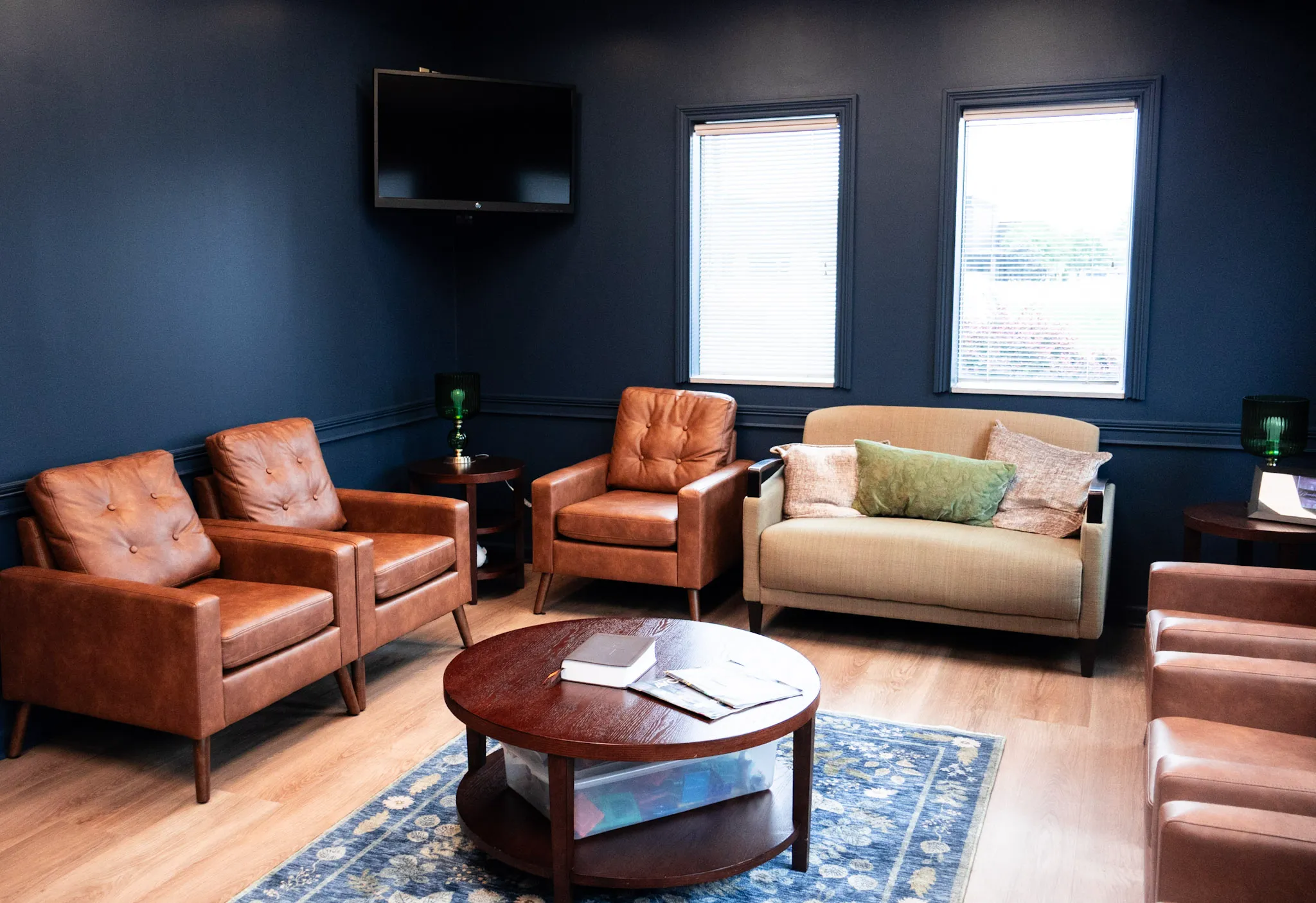 The Sonshine Family Dental office lobby with seating for patients