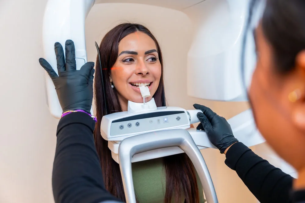 Patient receiving a digital 3D scan at High Mesa Dental Arts